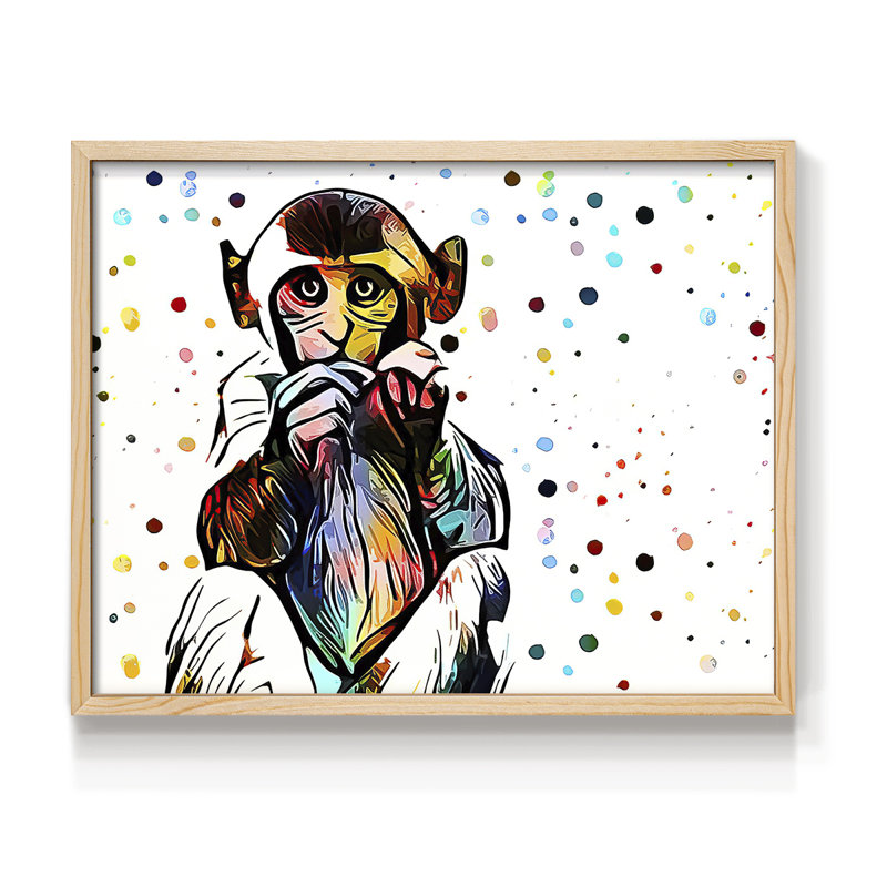 Motley Crew en couleur - impression encadrée - réversible, H 11 po x l 14 po, Naturel