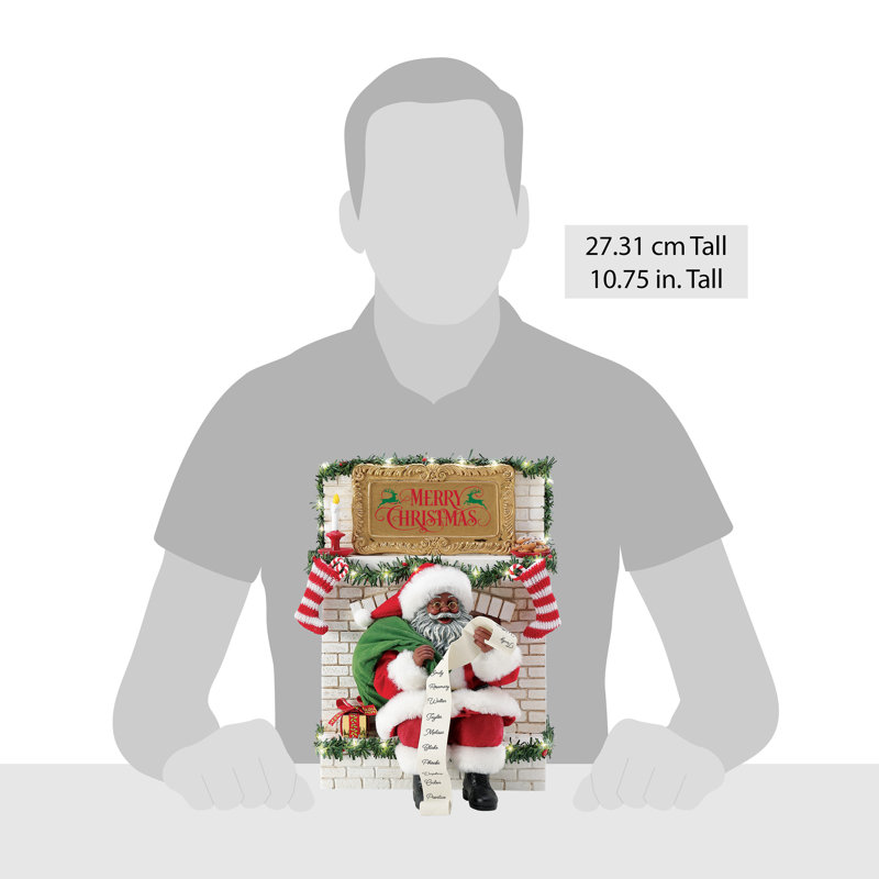 Figurine illuminée de père Noël possible Traditions de Noël possibles 10,75 po