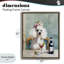 Cadre flottant caniche au déjeuner, design par Annabelle Hall-1499722741-1499722742