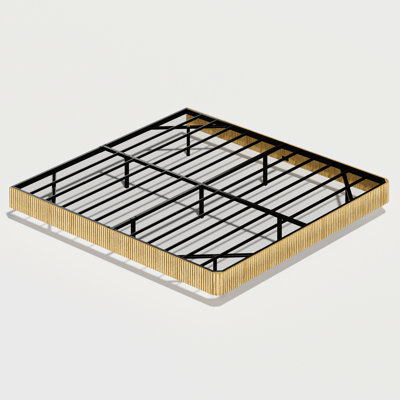 Oak - Colored King Floating Bed Frame, Wave Curve Wood Texture, Led Lights, High Strength Alloy Invisible Suspension, Pure Tranquil Sleep Frame For King, Color, Metal Smart Lighting