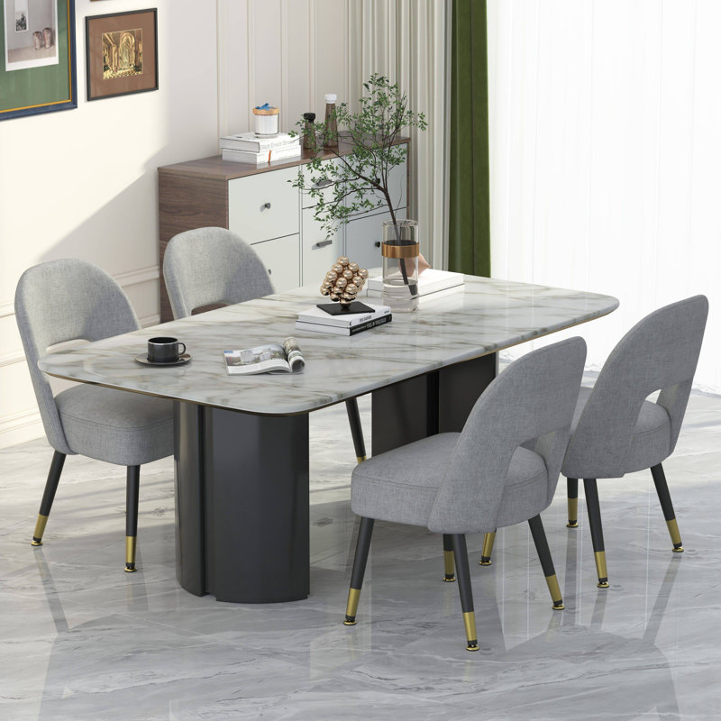 Donatan 19.7'' H Upholstered Side Chair, Gray