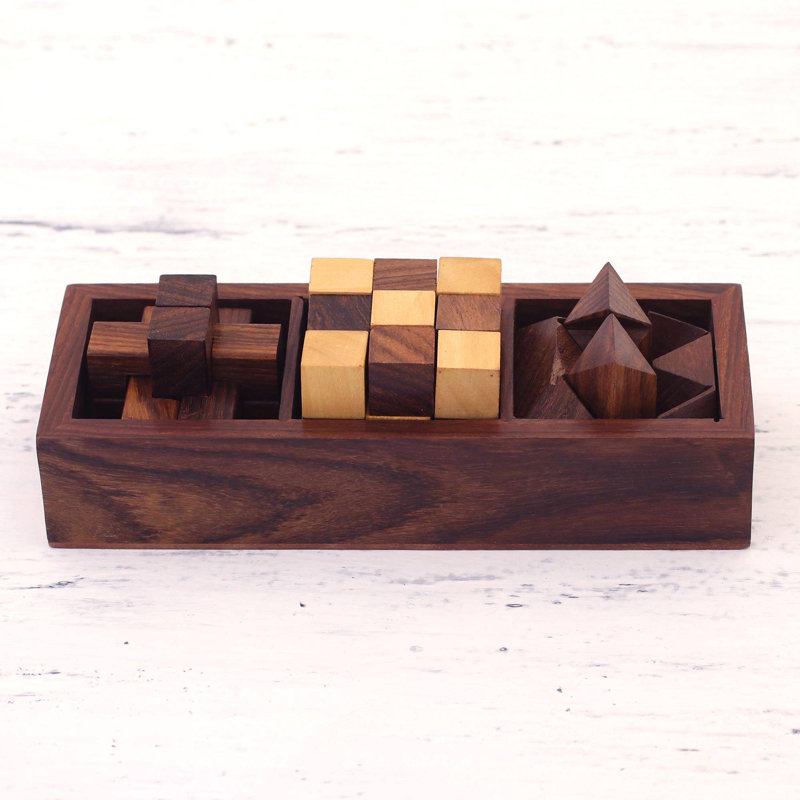 Puzzle en bois de trio stimulant Tousignant