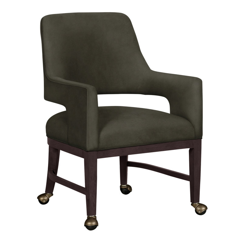 Josie Grande Upholstered Arm Chair, Polyester 9953 Loden, Montego Bay
