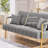 Maddison 56.5'' Velvet Loveseat Sofa with Two Pillows-671390819