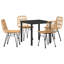 5 Piece Garden Dining Set Poly Rattan-1952444364-1952444365