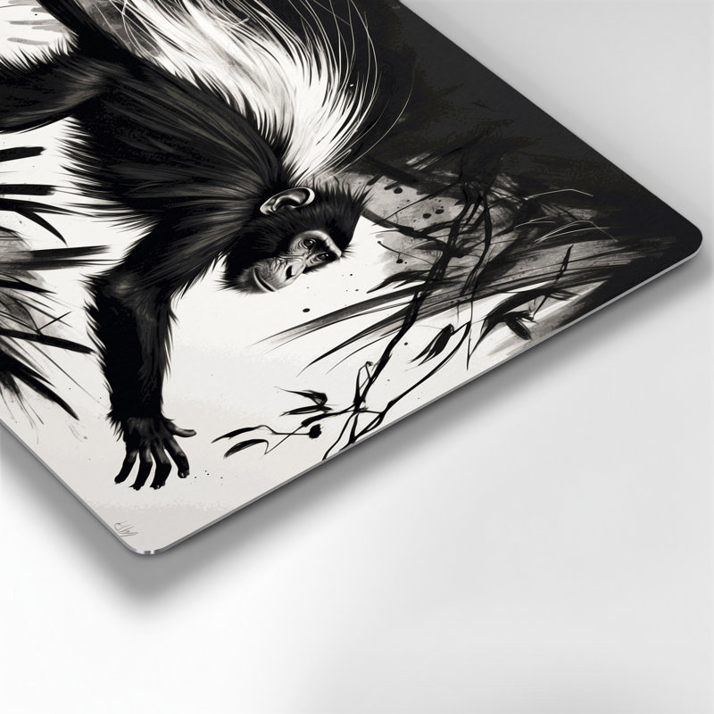 Art mural noir en faune noir, 20" H x 30" W