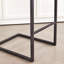 Tabouret de bar - Tissu texturé gris moucheté avec dossier capitonné vertical-125536252