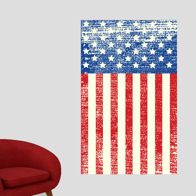 Décalcomanie murale american american rustique, H 48 po x l 30 po, Oui