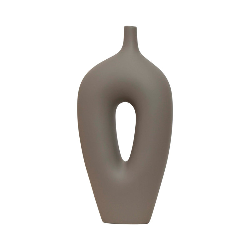 Cyna Ceramic / Porcelain Table Vase, Grey