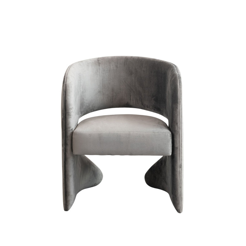 Fauteuil rembourré en velours