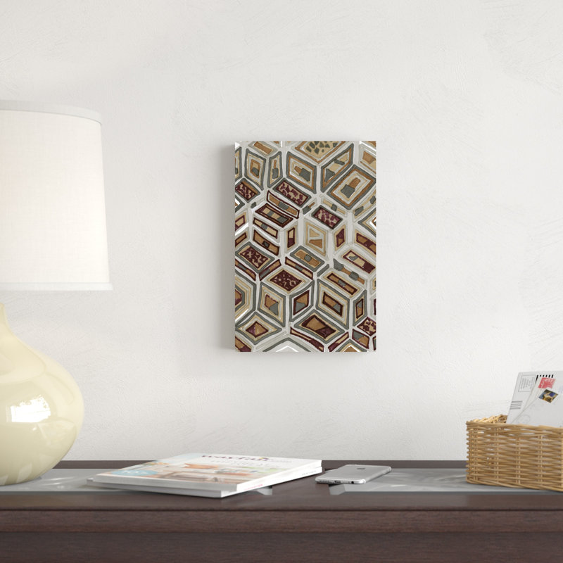 Tribal africain I, H 12 po x l 8 po x P 1,25 po