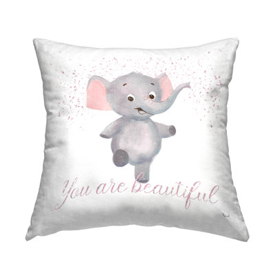 Coussin décoratif éléphant et éléphant par Matthew Piotrowicz