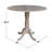 Dekeshia Counter Height Drop Leaf Solid Wood Dining Set-326723654
