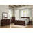 Traditional King Size Bed Dark Cherry Finish Wooden Bedroom Furniture 1Pc Louis Philippe Style-1572935558