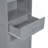 Tall Bathroom Cabinet With Laundry Basket, Large Storage Space Tilt-Out Laundry Hamper And Upper Storage Cabinet, Grey-284190804
