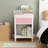 Grajales Kids Nightstand with One Drawer,White Bedside Table with Drawer and Open Partition,Modern Nightstand,Children's Bedside Table-773377099