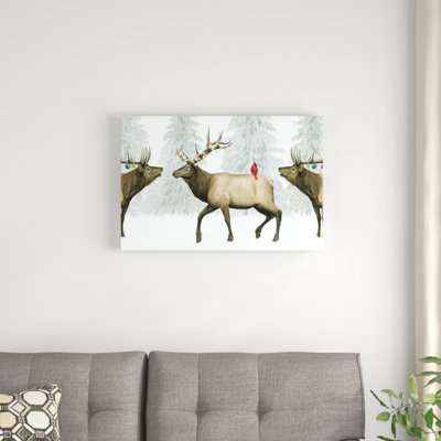 Festive Forest Collection D by Grace Popp - Wrapped Canvas Print