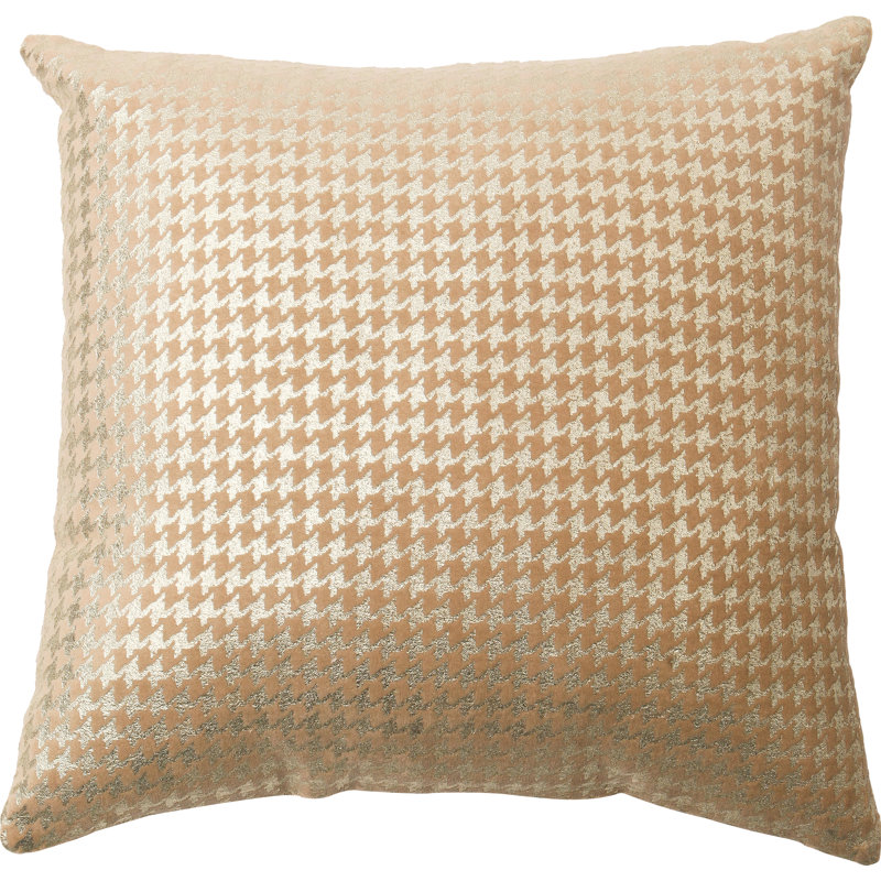  Housse de coussin Houndstooth, Taupe