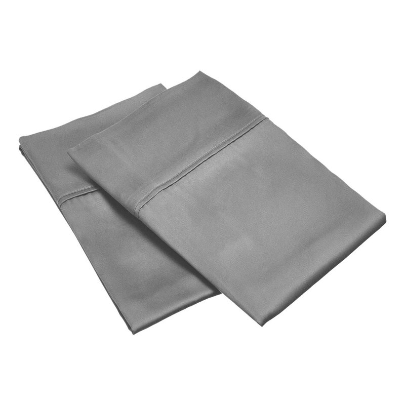 Ensemble de taie d'oreiller de luxe Modal From Beechwood, Gris, Standard