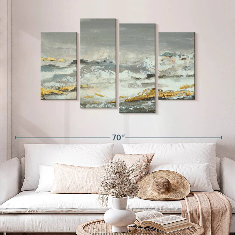 Avery Golden Rocks, 32" H x 52" W