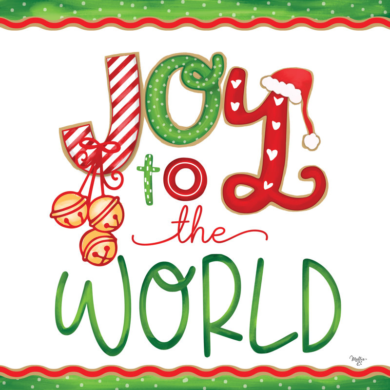 Joy To The World, Toile tendue, Non, H 30 po x l 30 po