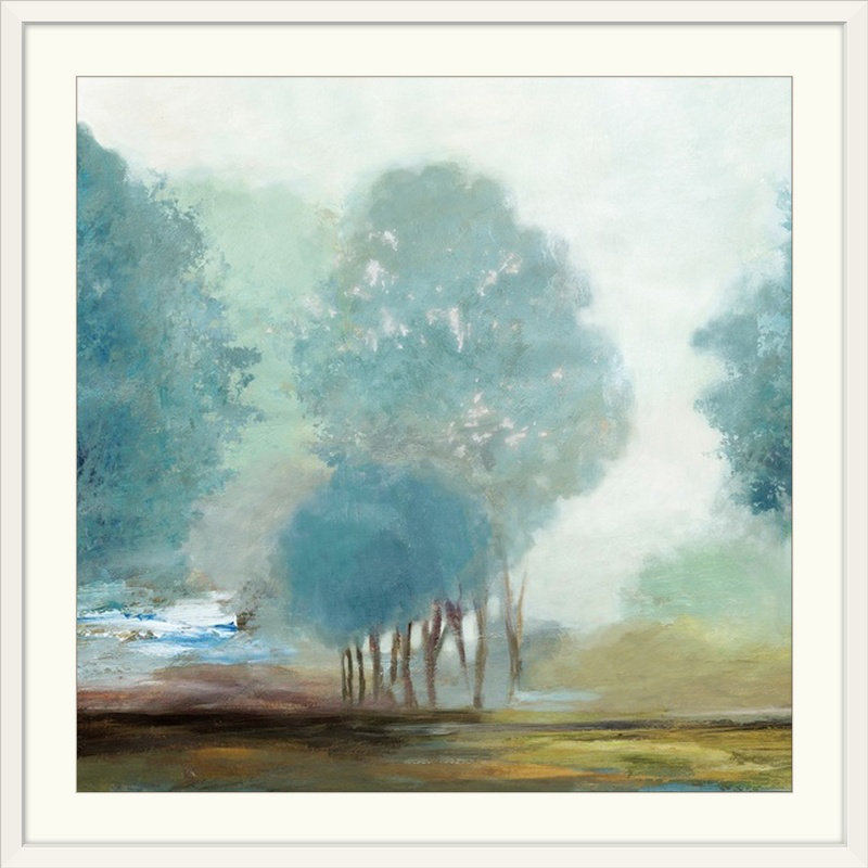 « bleuet hill i », reproduction, H 38 po x l 38 po x P 1 po, Cadre blanc