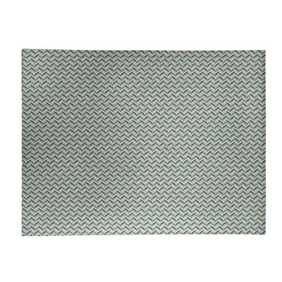 Tapis de zone brune chevrons