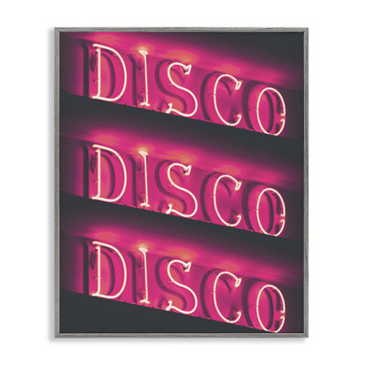 Pink Disco Neon Lights  Giclee Art by Daphne Polselli