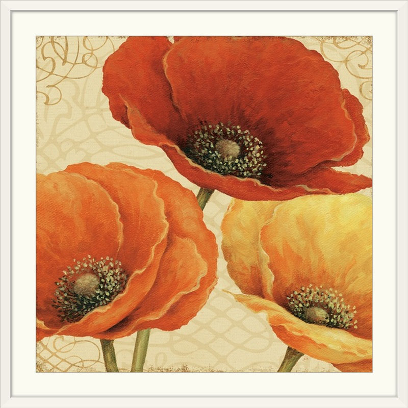 «Poppy Spice I» par Daphne Brissonnet, impression, H 35 po x l 35 po x P 1,5 po, Toile