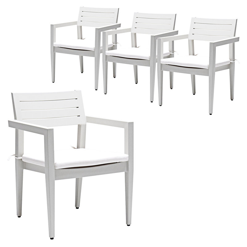 Ensemble de 4 chaises de patio pour l'extérieur