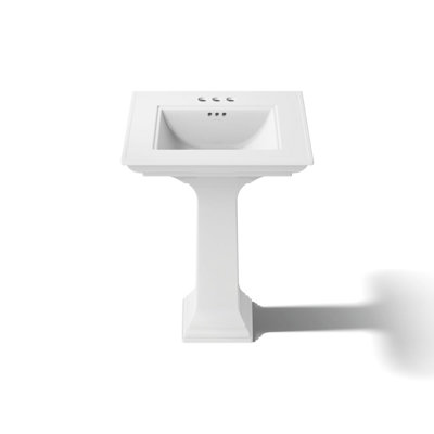 Memoirs Stately Pedestal Bathroom Sink with Faucet Holes