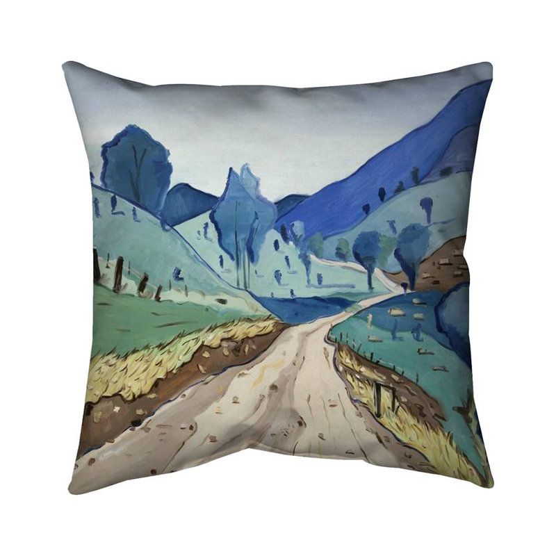 Tuscany trail - 20"x20" Throw pillow - Poly twill - Print on demand