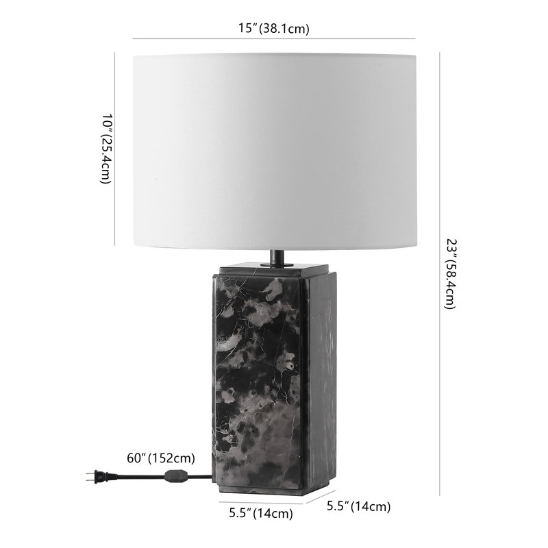 Zahra Standard Table Lamp, Black