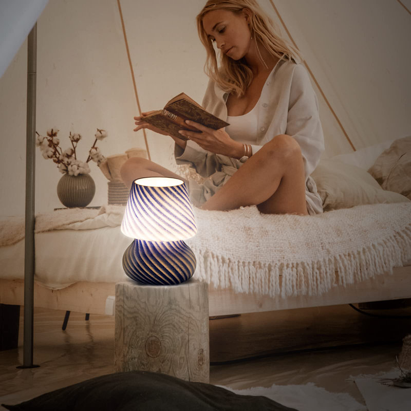 Lampe de bureau Larnakas, Bleu