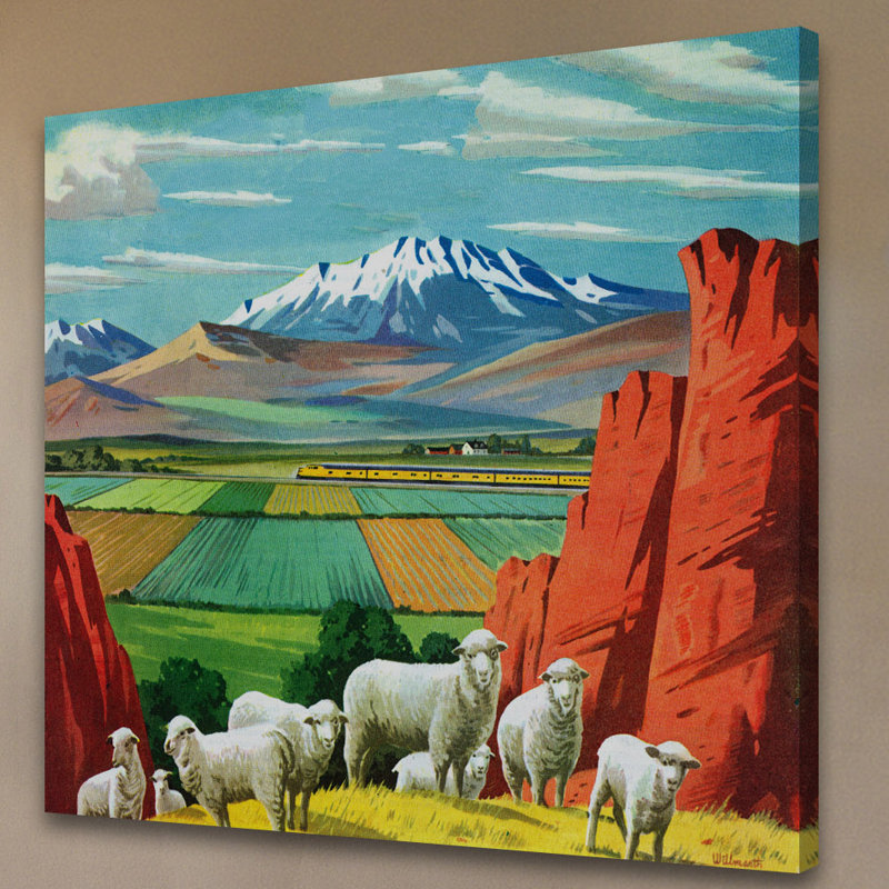 « westward voyage », reproduction d’art sur toile tendue, H 32 po x l 32 po x P 1,5 po