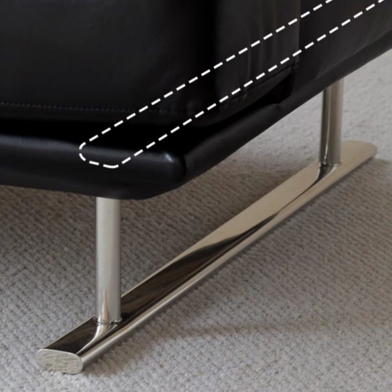 Minimalist High-Back Straight Sofa