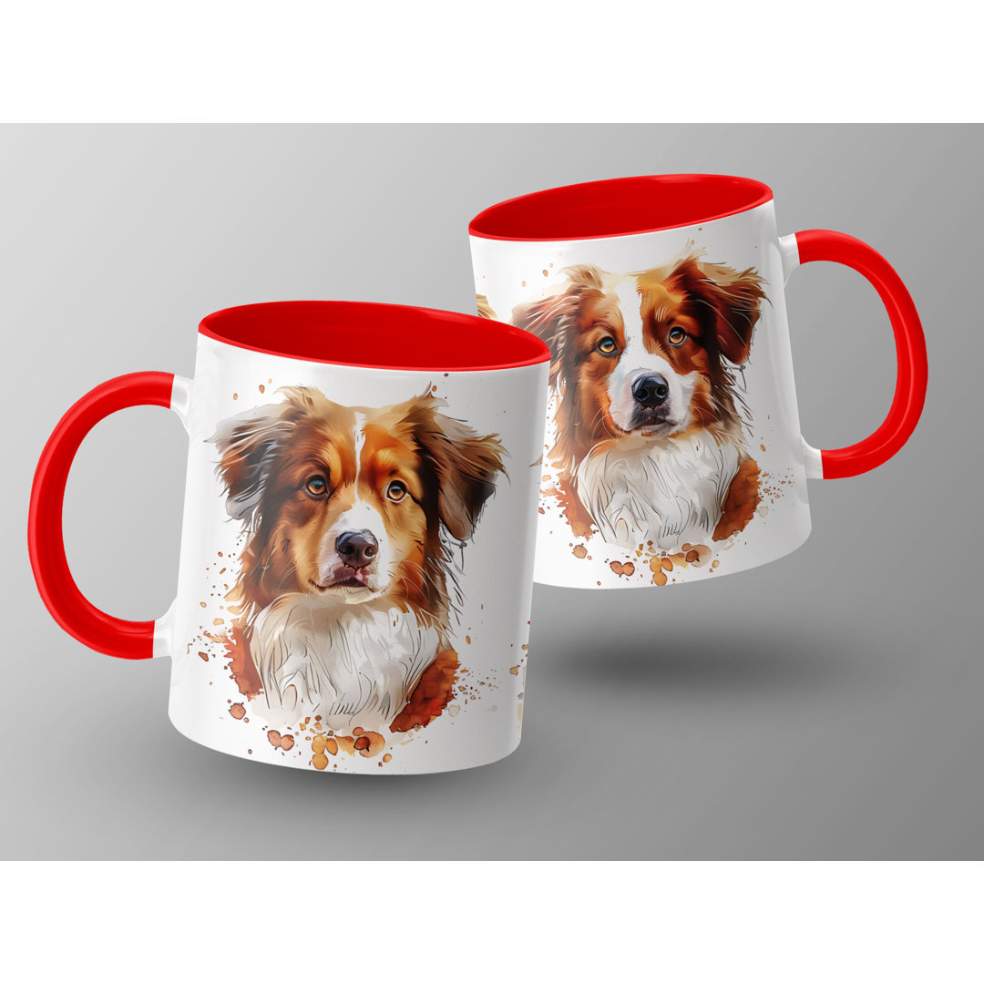 Cavalier Puppy Watercolor Design 11oz Coffee Mug
