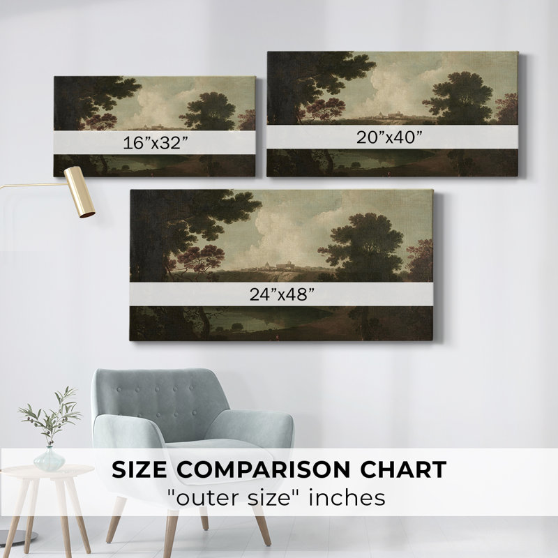 Série paysage - DLV III - Toile tendue avec châssis - Prêt à accrocher, H 24 po x l 48 po