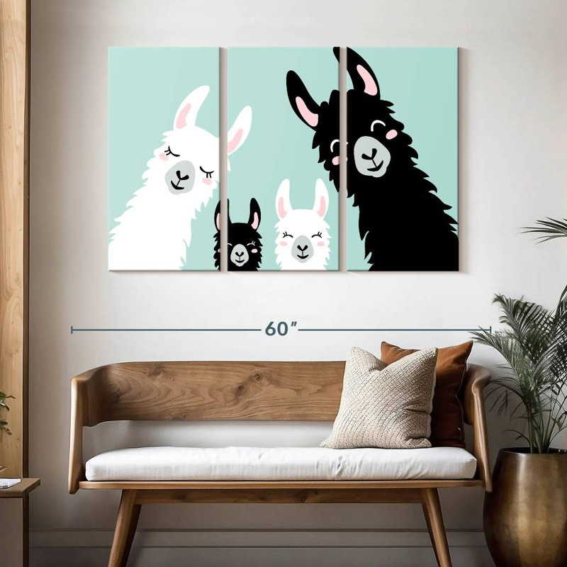 Lamas amusants Brampt, H 32 po x l 50 po