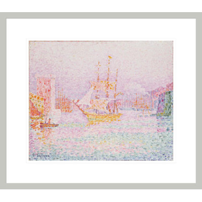 The Harbour at Marseilles by Paul Signac - Framed Giclee Print