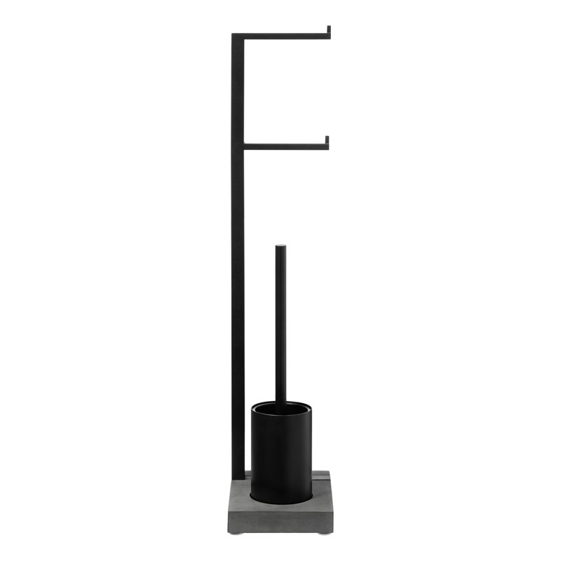 Meno 28.6" Metal Toilet Brush Set
