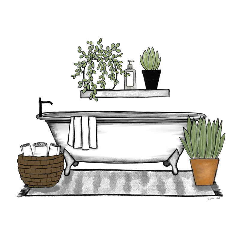 «Knovah Bathroom Plants I» par Annie Lapoint, H 8 po x l 12 po