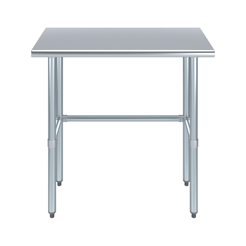 36" Stainless Steel Work Table with Galvanized Legs