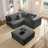 118.2" L-Shaped Sectional-120106614