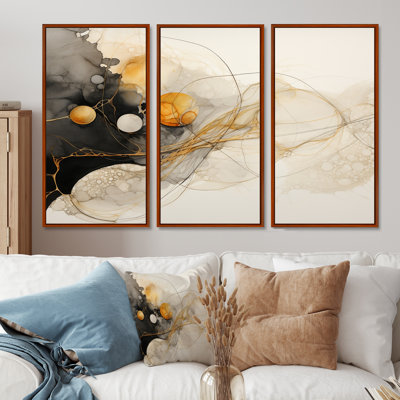Maselli - Liquid Ink Abstract Wall Art Print Set