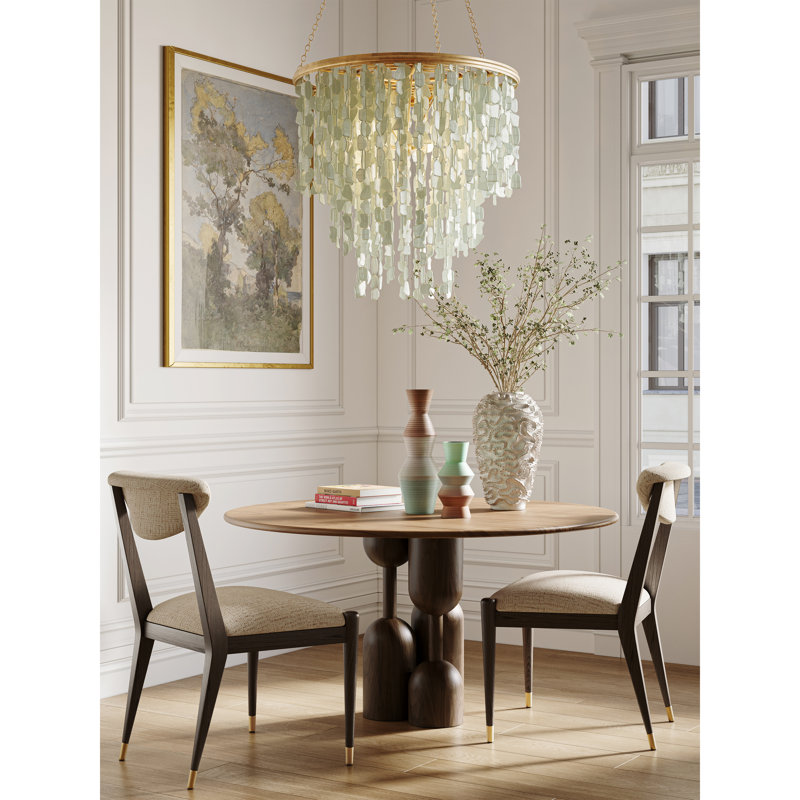Verre De Mer 1 - Light Chandelier, 28" H x 24" W x 24" D