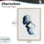«Feeling Blue Portrait Silhouette», reproduction encadrée sous verre, conception de Simone Elum-1582176070-1582176069