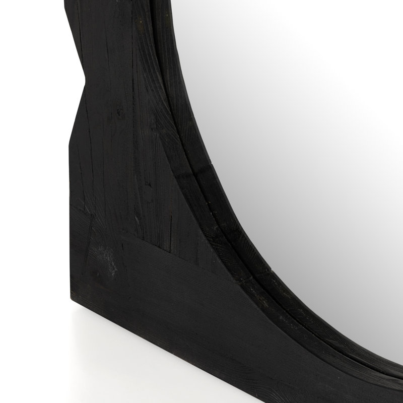 Aldrik Flat Beveled Mirror, Black