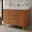 Meuble-lavabo autoportant moderne avec plateau en pierre frittée, lavabo en céramique et rangement intelligent-1624046054-1624046055