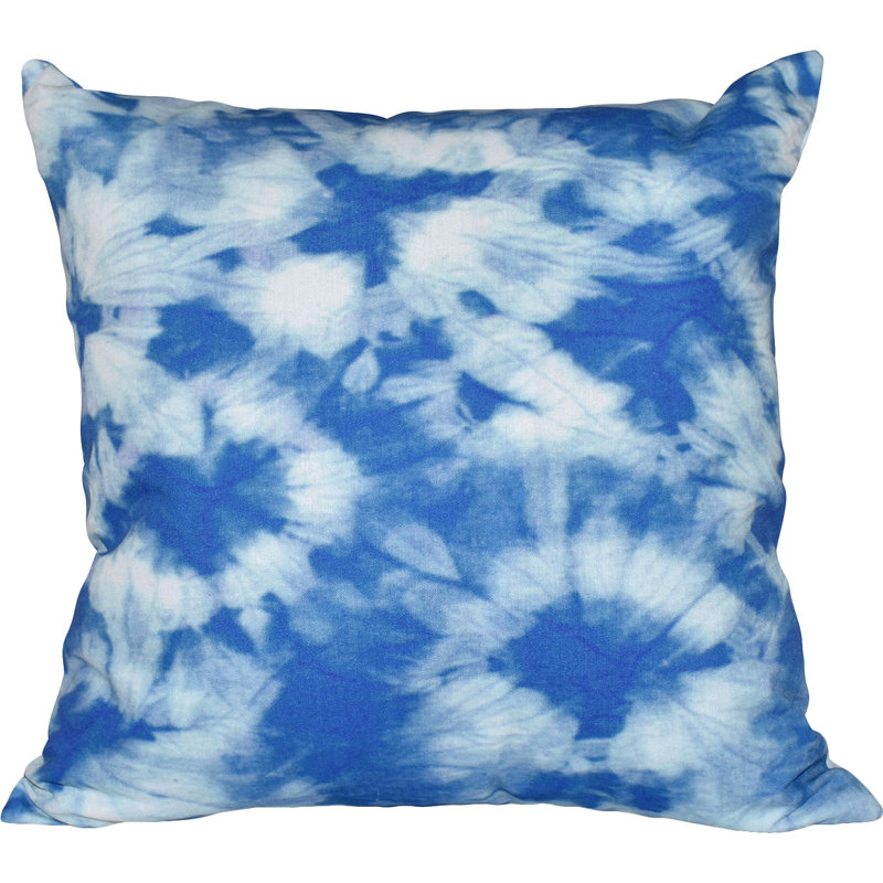 Coussin décoratif réversible intérieur / extérieur Surf, Sand & Sea, 18 po x 18 po, Bleu